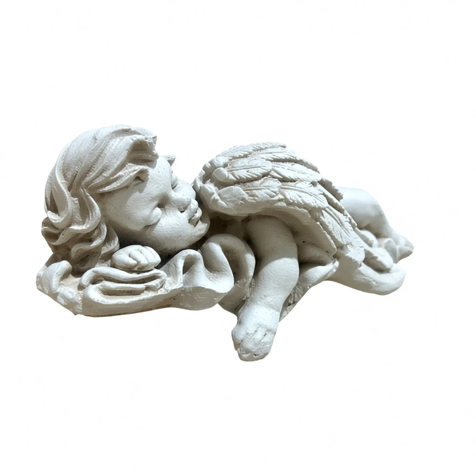 Magnesium Oxide Lying Angel Statue by HouseOfZazla