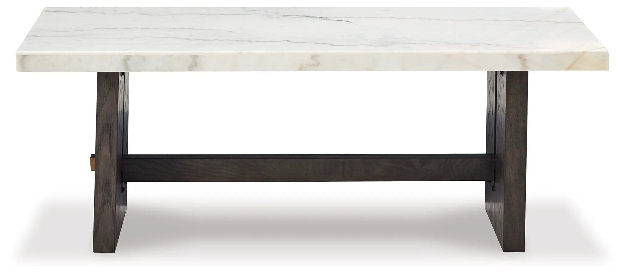 Burkhaus - Rectangular Cocktail Table - White / Dark Brown by Unique Piece Furniture