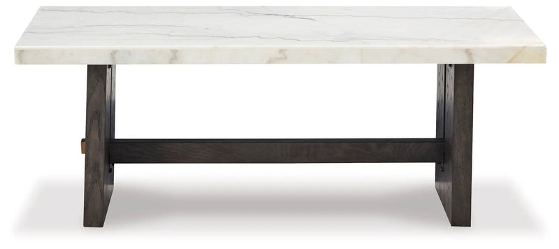 Burkhaus - Rectangular Cocktail Table - White / Dark Brown by Unique Piece Furniture