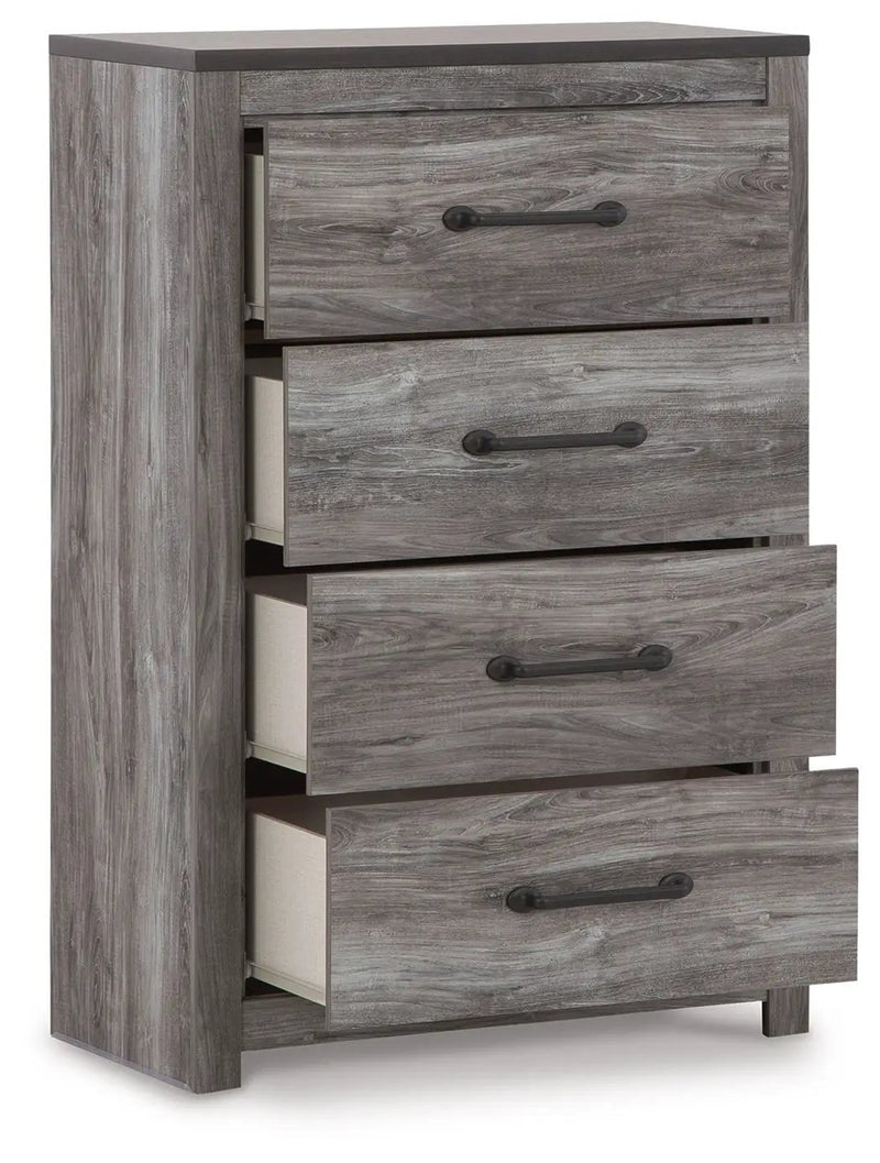 Bronyan - Four Drawer Chest - Dark Gray by Unique Piece Furniture