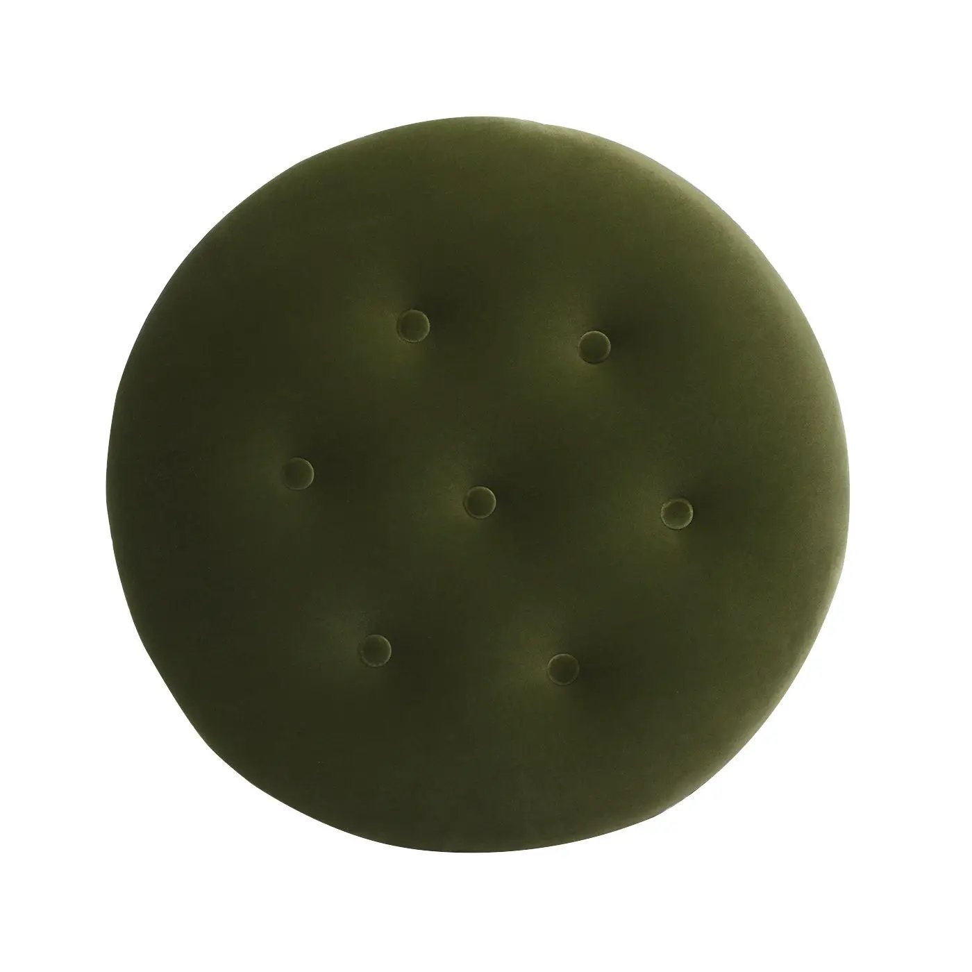 Yolanda - Round Upholstered Accent Ottoman by HouseOfZazla