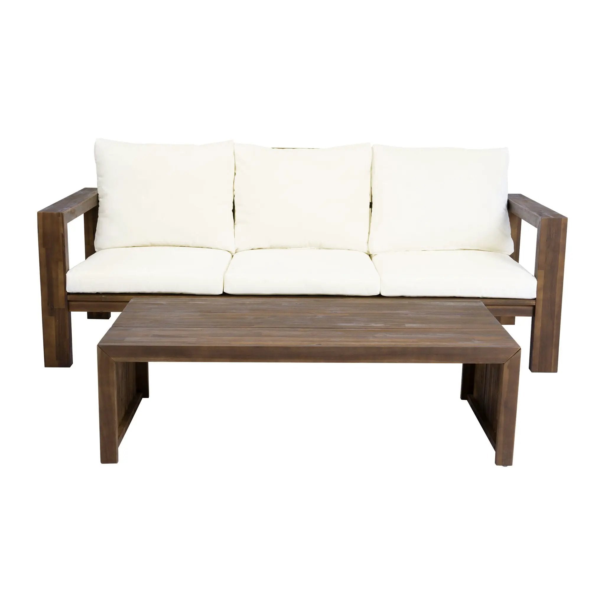 3 Seater Patio Set, Outdoor Sofa & Coffee Table Set by HouseOfZazla
