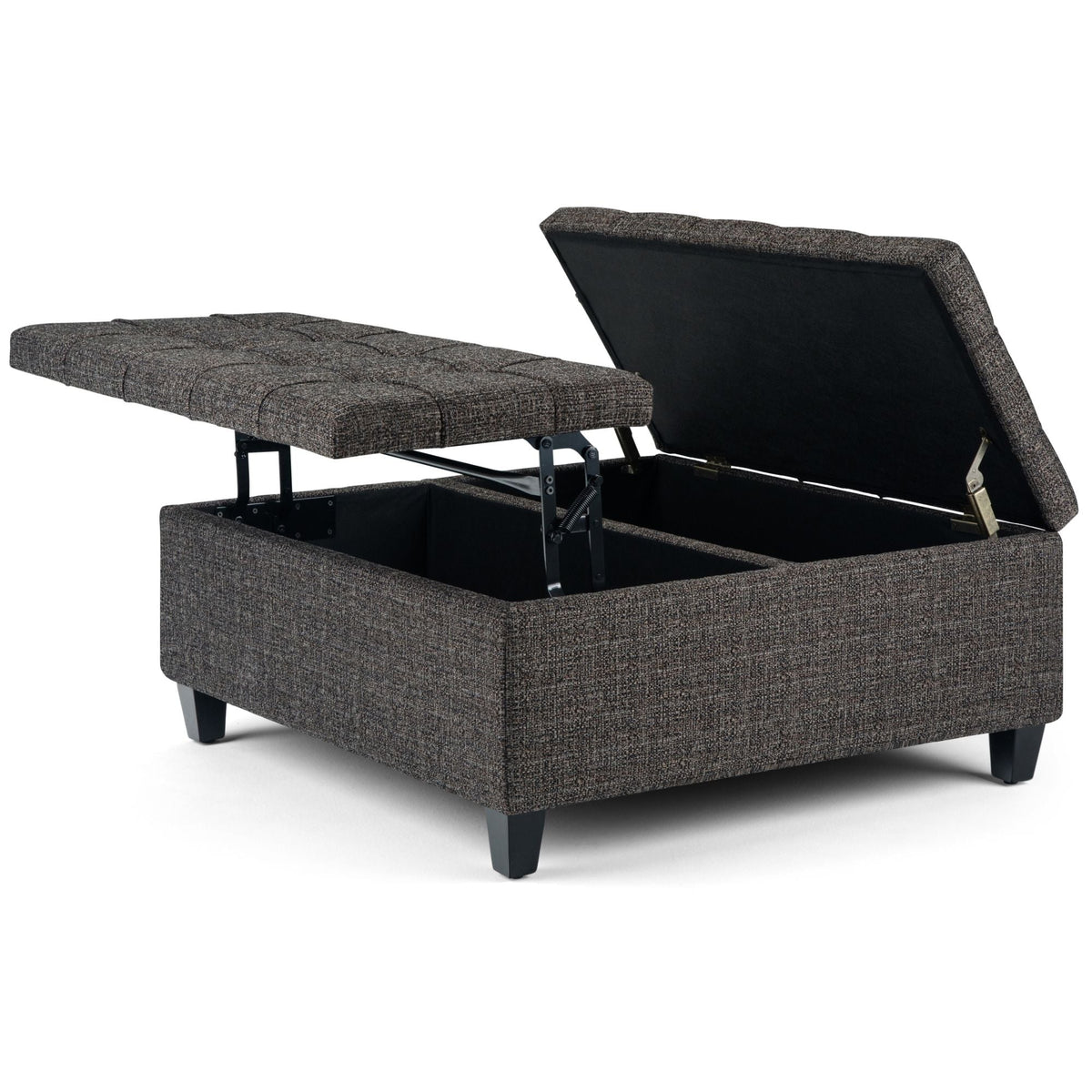 Harrison - Upholstered Coffee Table Storage Ottoman, photo 40 of 40