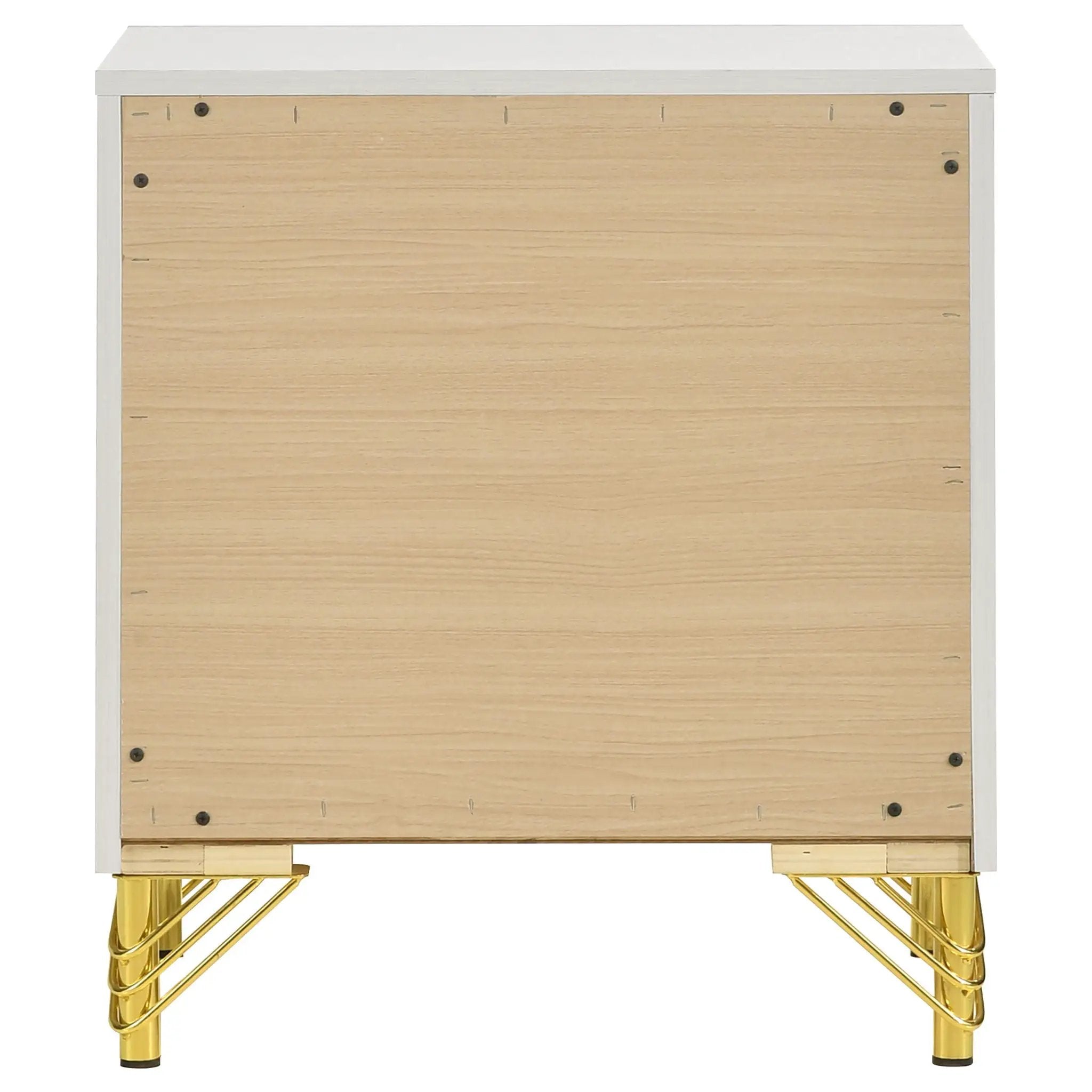 Lucia 2-drawer Nightstand Bedside Table White by Unique Piece Furniture