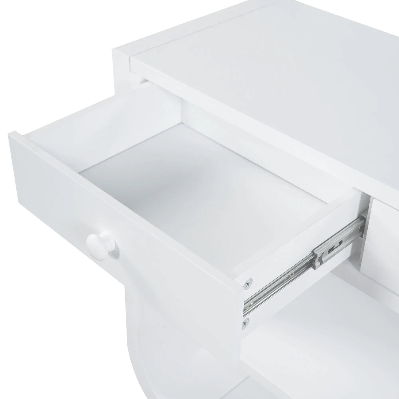 Console Table With 3 Soft Close Drawers & 2 Open Shelves by HouseOfZazla