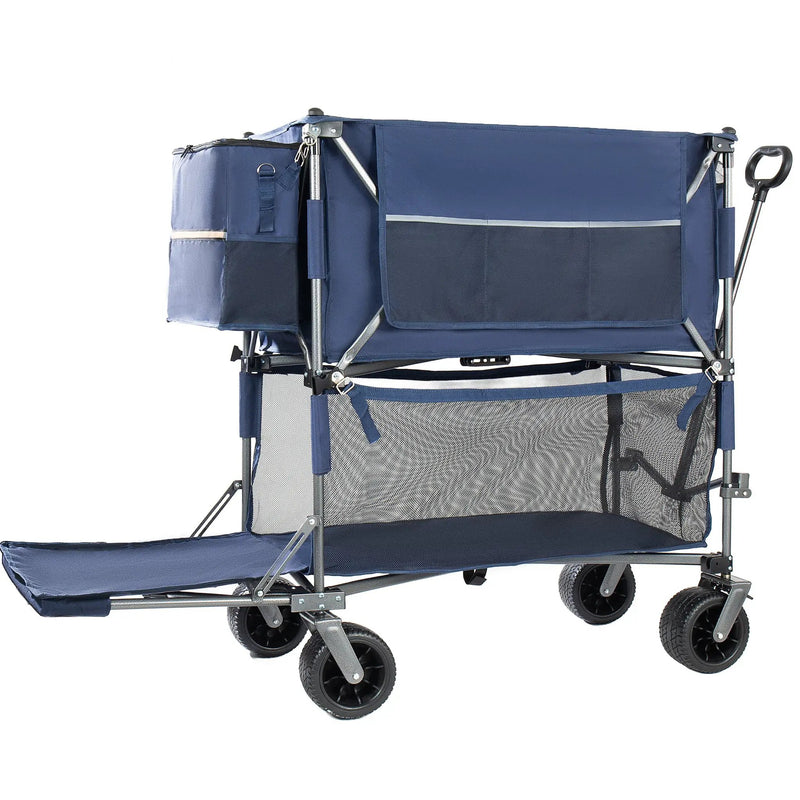 55" Heavy Duty Double-Layer Wagon with Brakes by HouseOfZazla