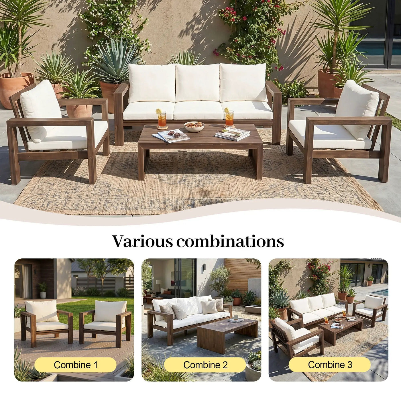 4 Piece Patio Sofa Set by HouseOfZazla