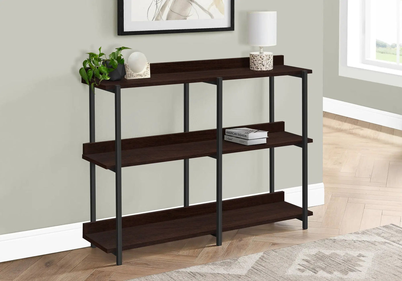 Accent Console Table For Entryway, 3 Tier Design by HouseOfZazla