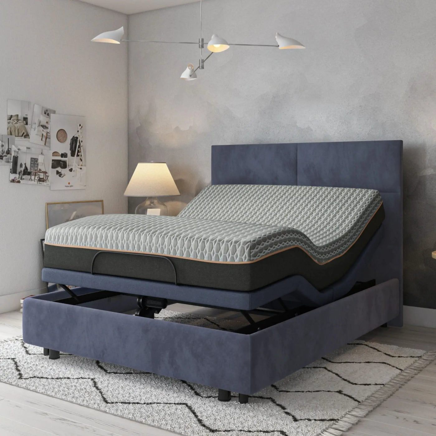 Bt3000 - Adjustable Bed Base With Head And Foot Position Adjustment by HouseOfZazla