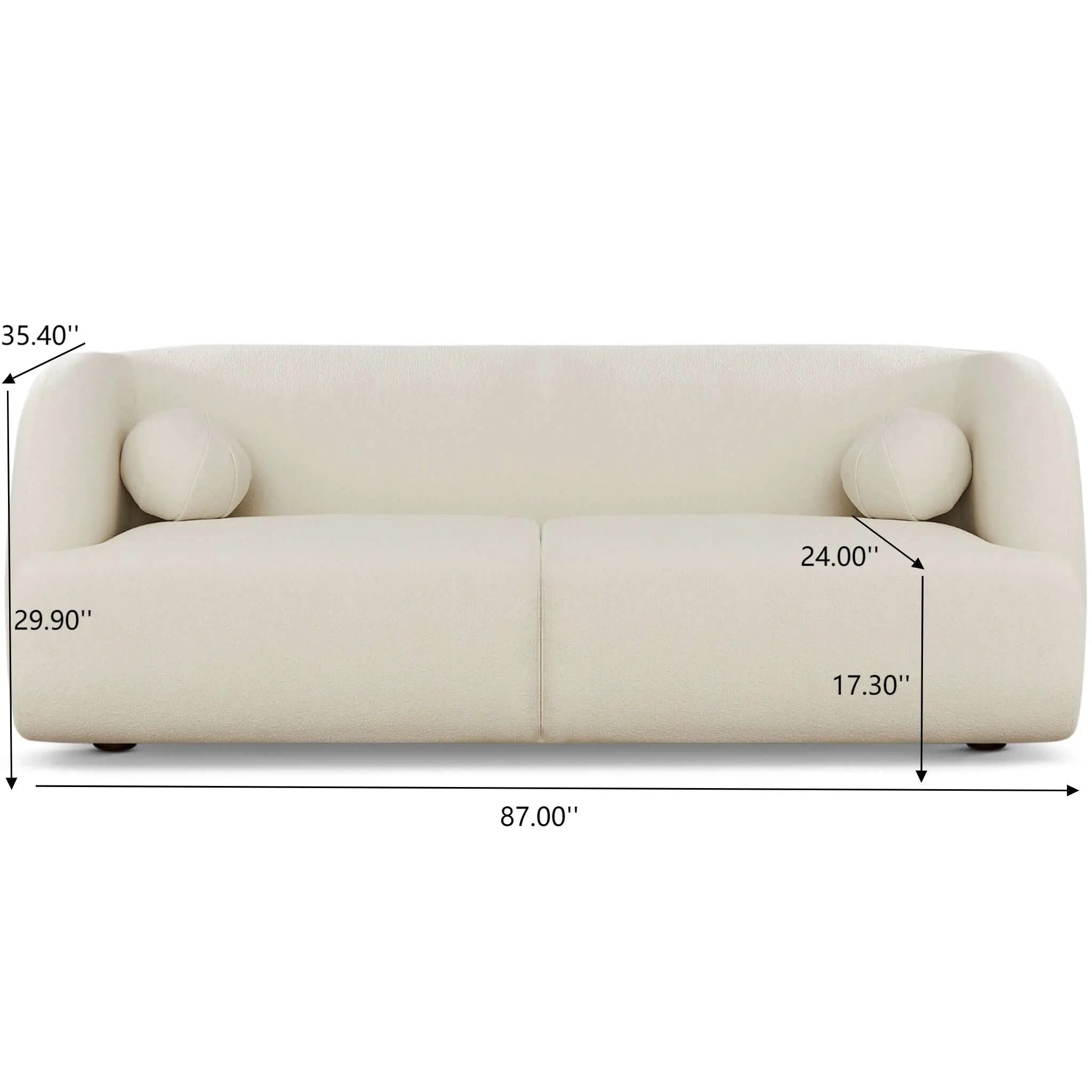 Anna - French Boucle Sofa by Unique Piece Furniture