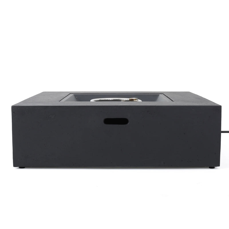 Outdoor 50000 BTU Propane Fire Pit, Dark Grey, with Tank Holder by HouseOfZazla