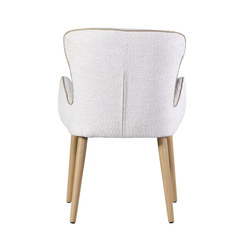 Adalynn - Side Chair (Set of 2) - Beige Boucle & Oak by Unique Piece Furniture