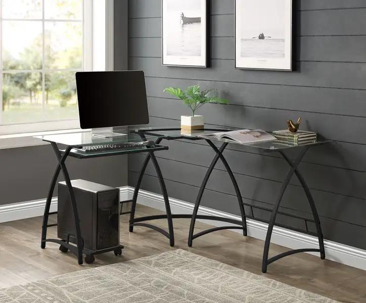 Dazenus - Desk - Glass Top by Unique Piece Furniture