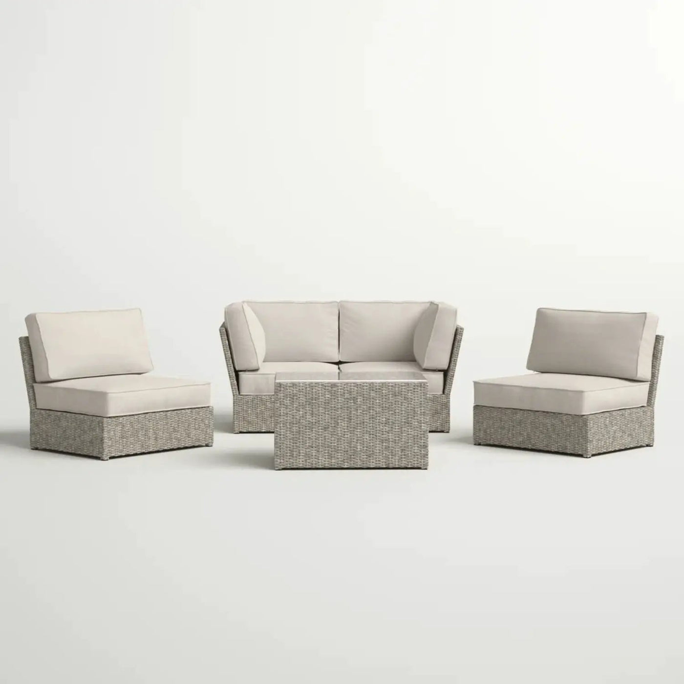 Stylish Modular Wicker Patio Seating Group by HouseOfZazla