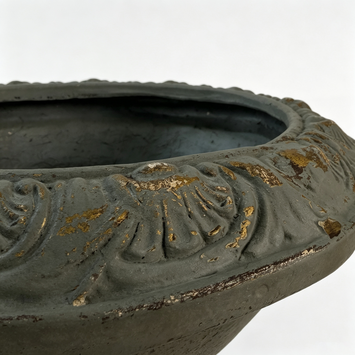 MGO Garden Planter with Drainage Hole - Antique Blue, photo 5 of 8