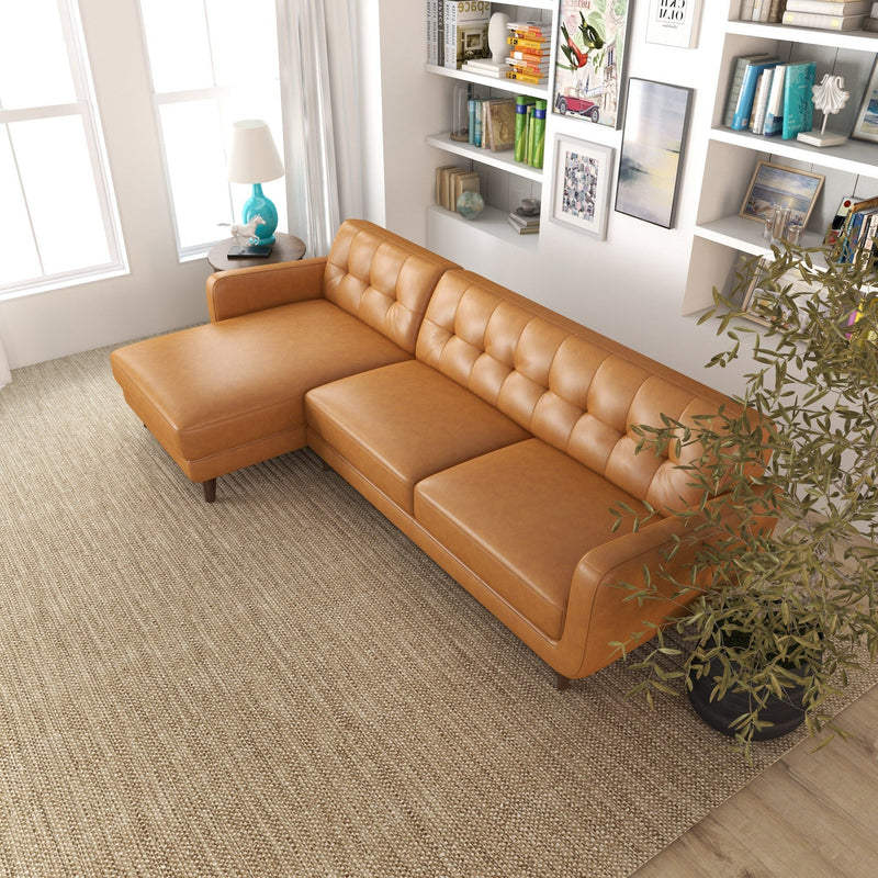 Allison - Mid-Century Modern Sectional Sofa Chaise by HouseOfZazla