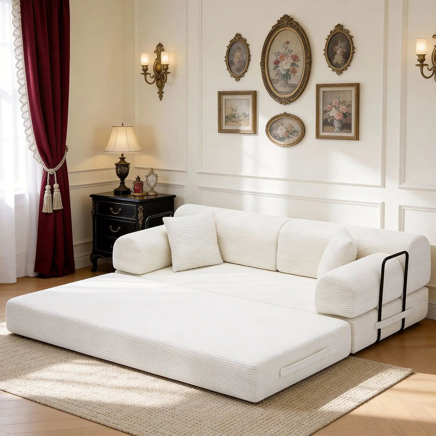 Convertible Sleeper Sofa Bed, Floor Lounge Couch For Living Room by HouseOfZazla