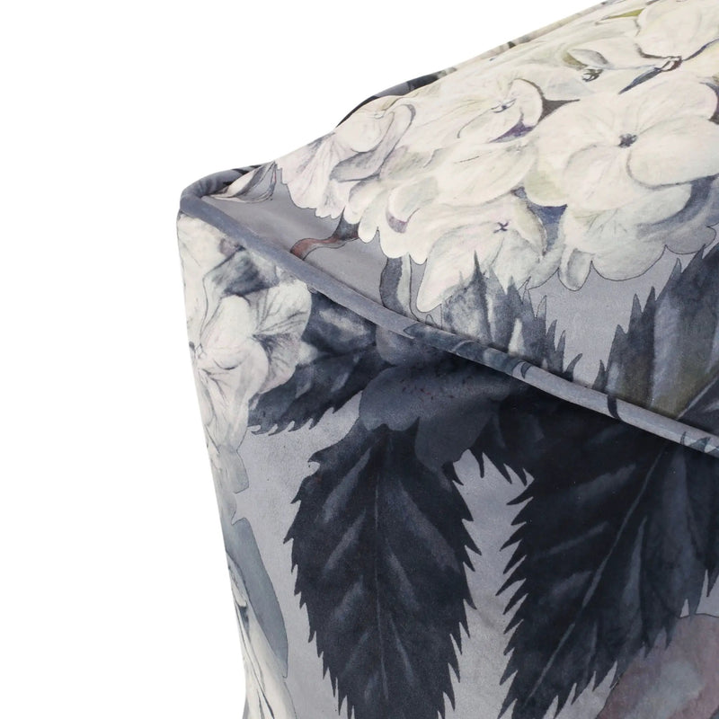 Hazel - Large Square Pouf With Flower Print by Unique Piece Furniture