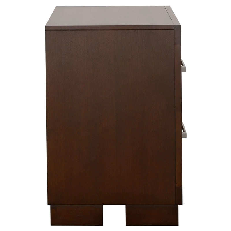 Jessica 2-drawer Nightstand Cappuccino by Unique Piece Furniture