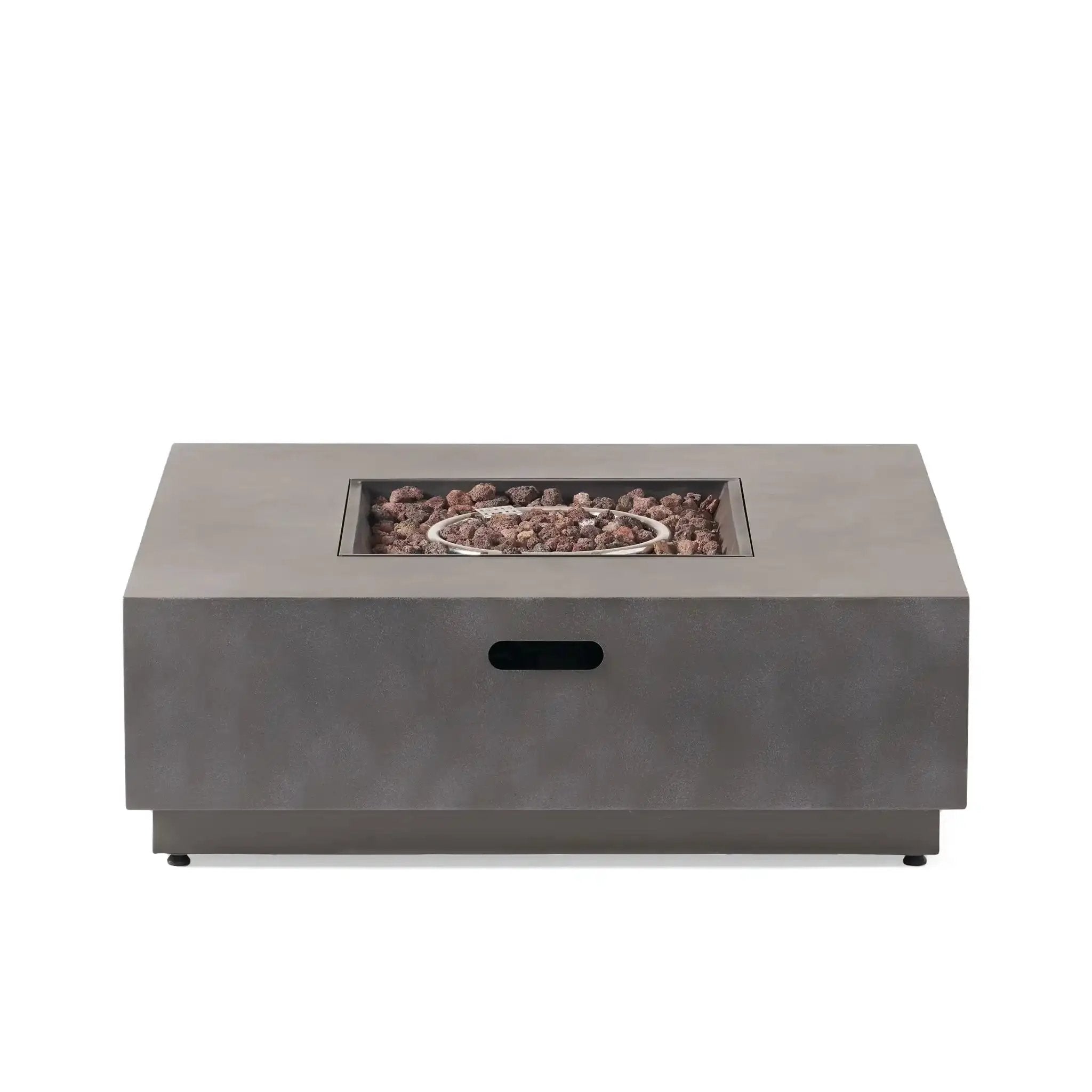 Modern Square Fire Pit With 50,000 BTU by HouseOfZazla