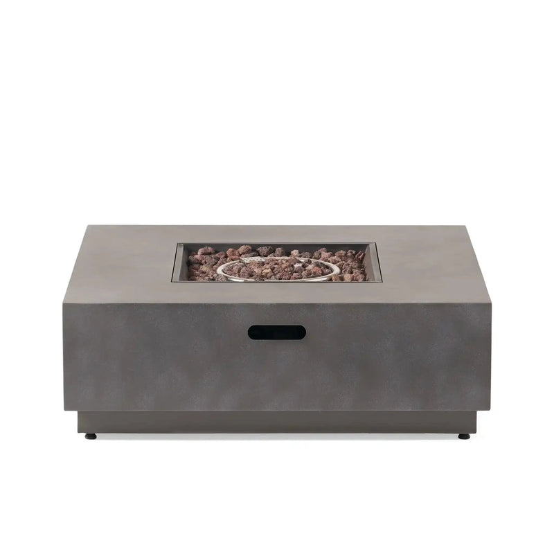 Modern Square Fire Pit With 50,000 BTU by HouseOfZazla
