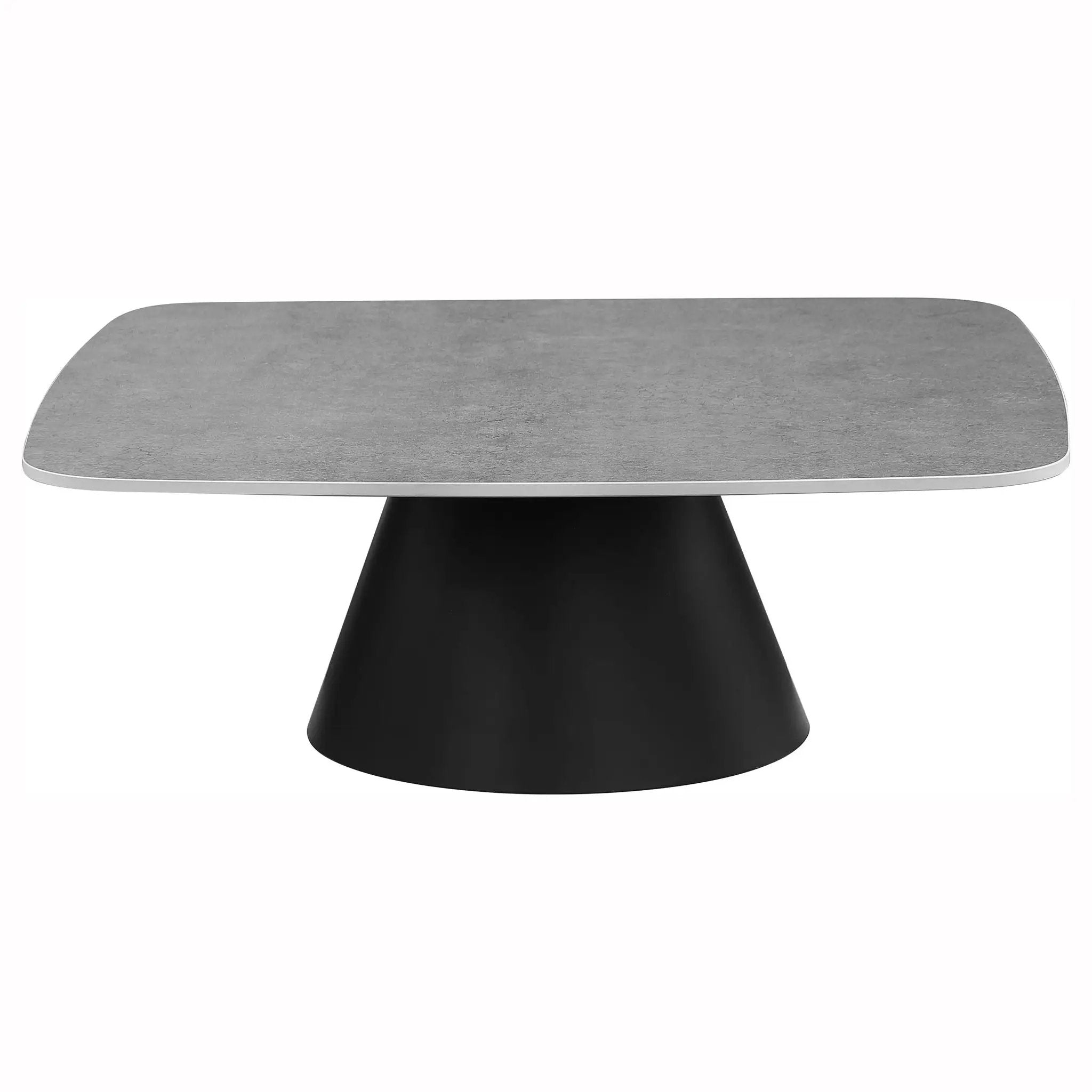 Eason 2-piece Cocktail Coffee Table Set Concrete and Black by Unique Piece Furniture