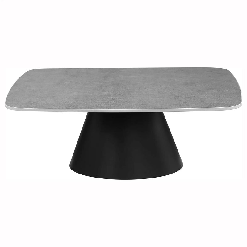Eason 2-piece Cocktail Coffee Table Set Concrete and Black by Unique Piece Furniture