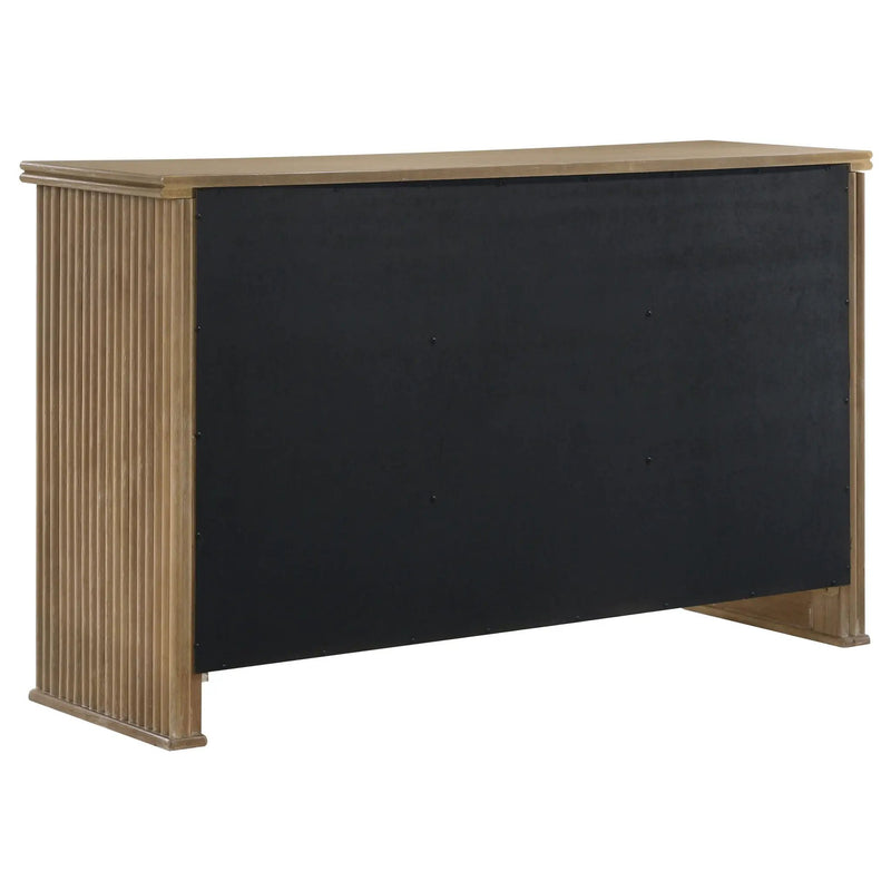 Adina 3-door 59-inch Sideboard Server Distressed Light Brown by Unique Piece Furniture