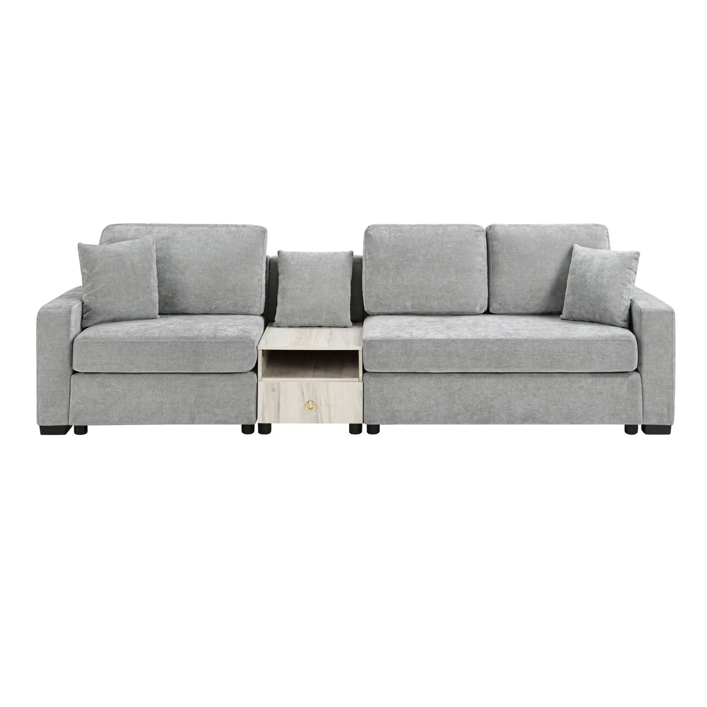 Modular Sofa Couch With Storage Armrest And Center Console by HouseOfZazla
