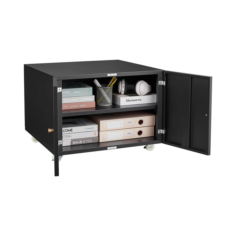 Office Furniture Copier Cabinet 2 Door Steel Copier Stand Mobile Pedestal File Printer Stand by HouseOfZazla