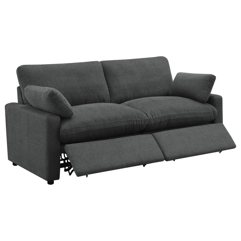 Collins Modular Power Loveseat Dark Grey by Unique Piece Furniture