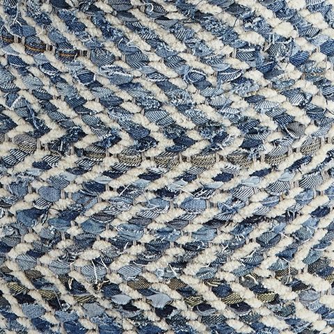 Chevron - Pouf - Blue, photo 2 of 4