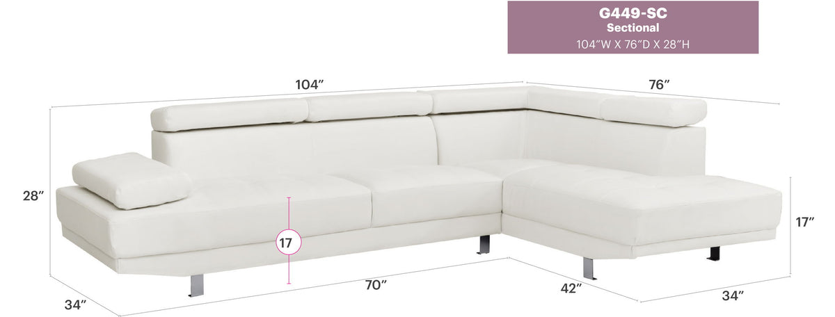 Comfort Stationary Sectional with Adjustable Features - Multiple Colors, photo 9 of 16