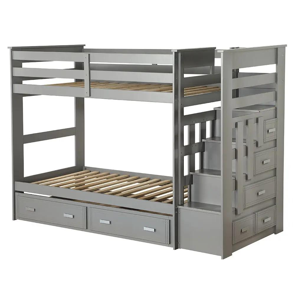 Allentown - Bunk Bed w/Storage Ladder & Trundle by Unique Piece Furniture