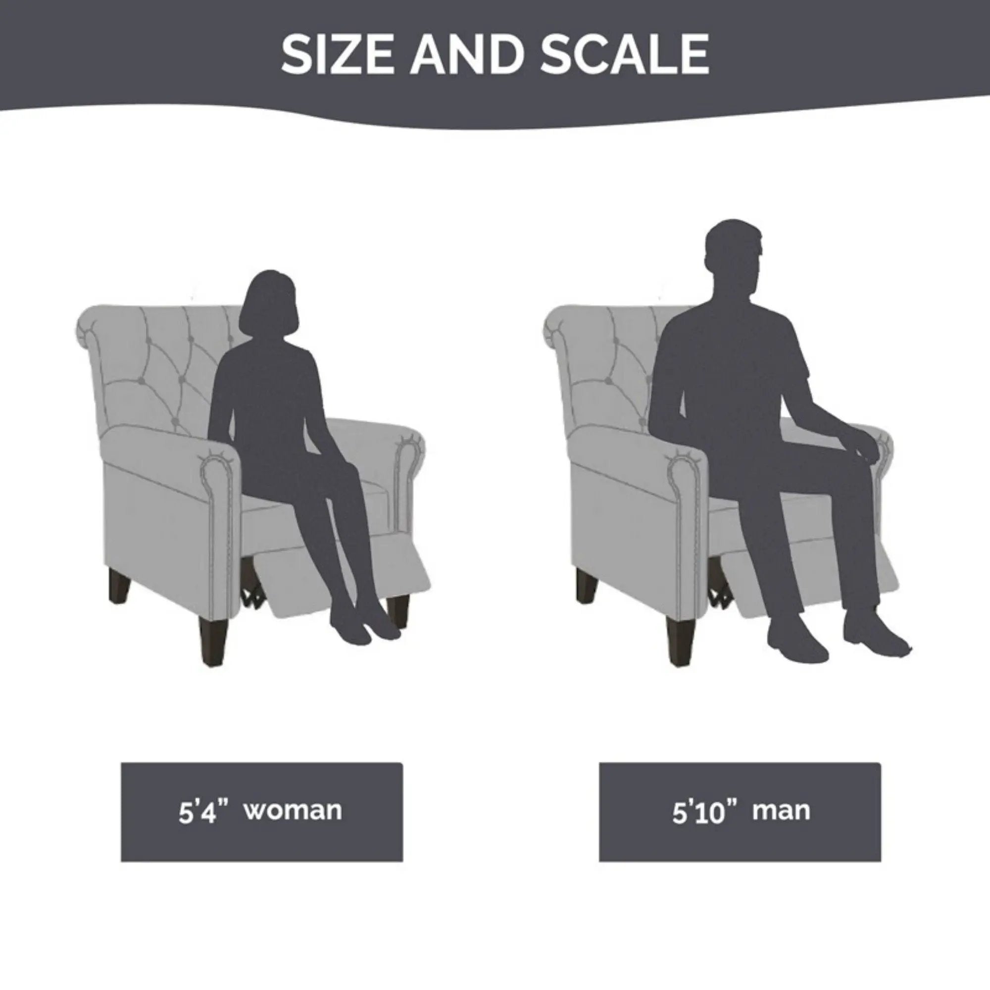 Aidan - Push Back Recliner Chair With Tufted Back And Nailhead Trim - Cream by Unique Piece Furniture