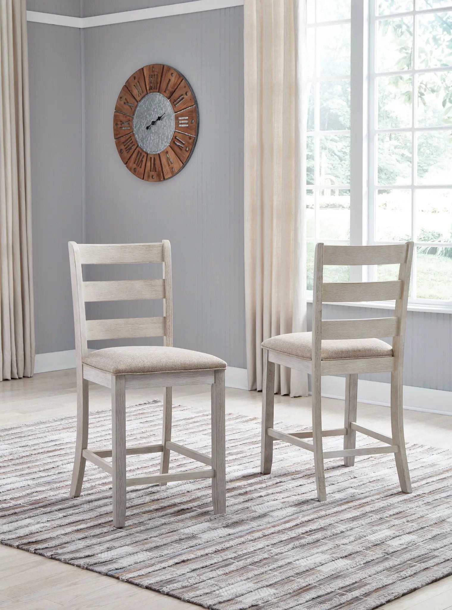 Skempton - Upholstered Barstool (Set of 2) - White by Unique Piece Furniture