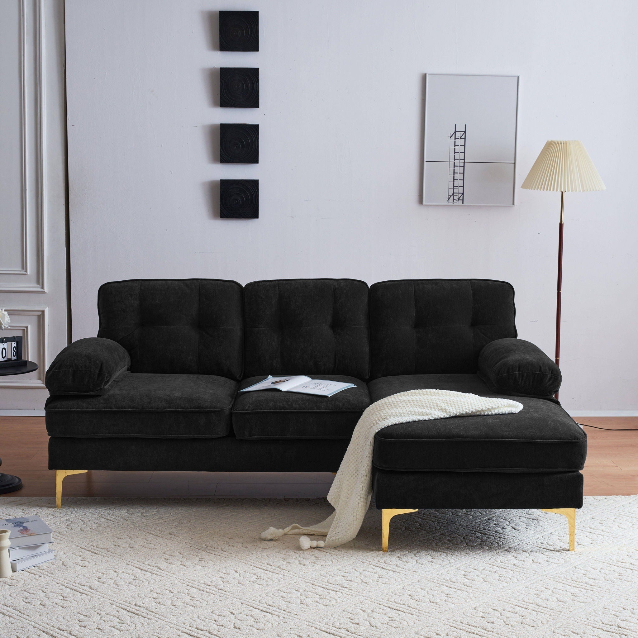 Modern L Shaped Sectional Sofa For Living Room by HouseOfZazla