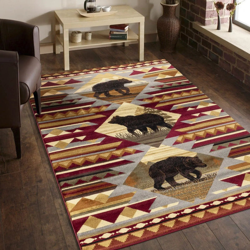Nature's Nest - GC_CBL3001 Lodge Area Rug by HouseOfZazla