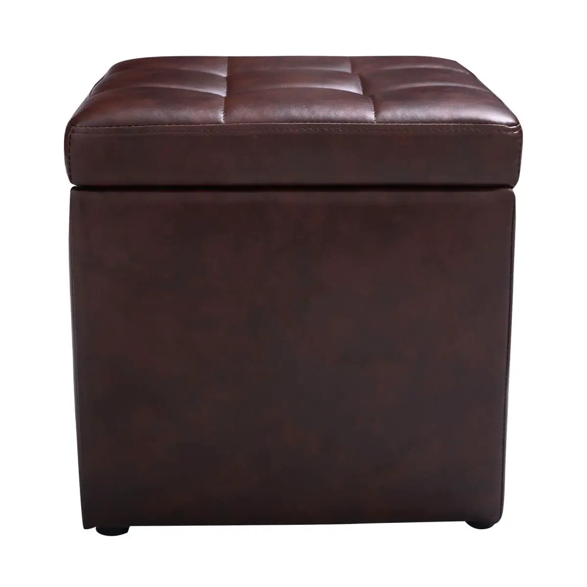 Foldable Cube Ottoman Pouffe Storage Seat by DirectDeals