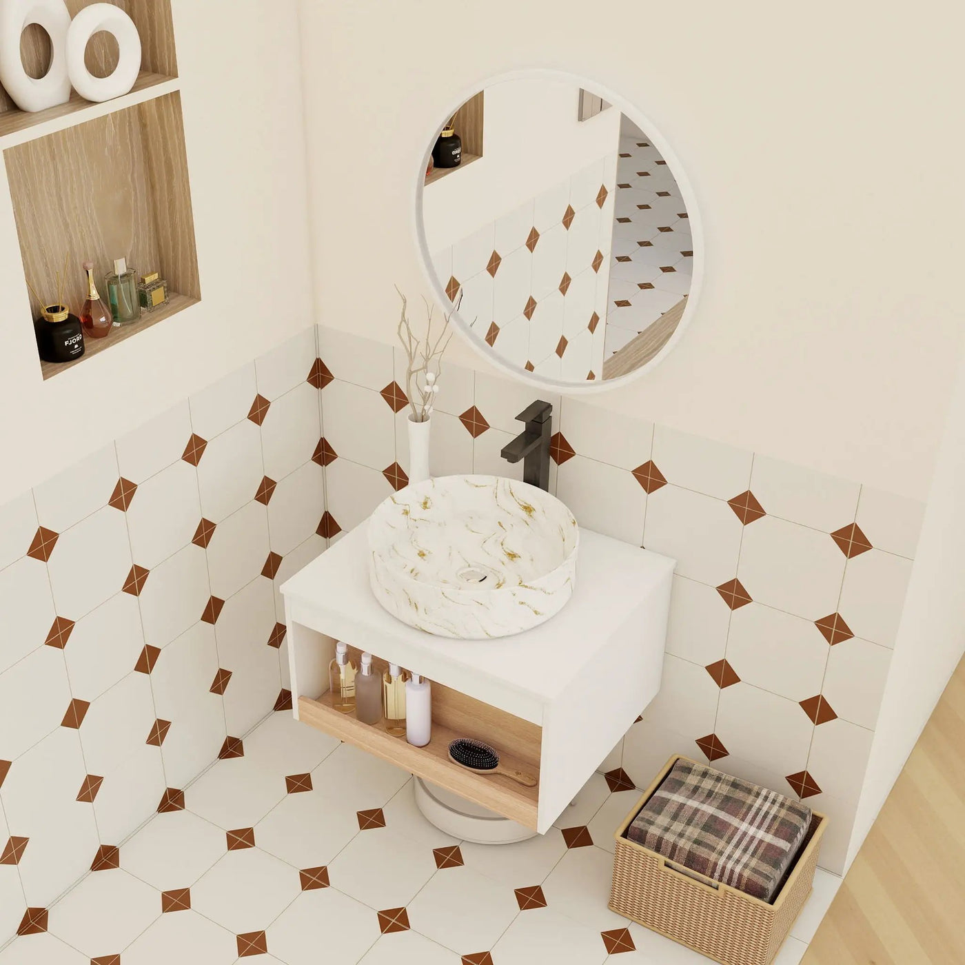 Floating Bathroom Vanity With Vessel Sink by HouseOfZazla