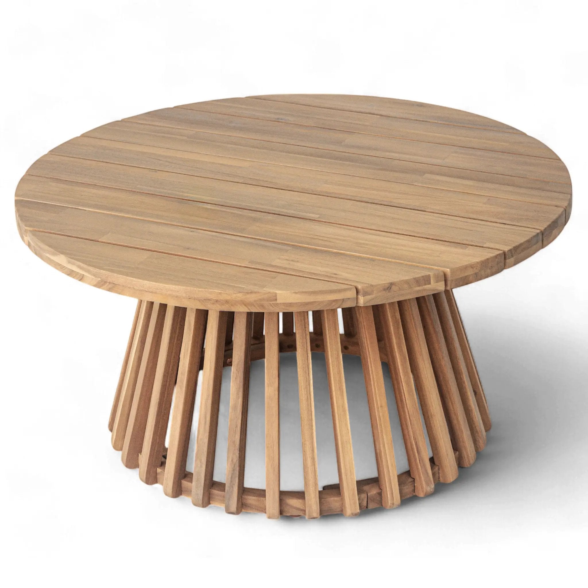 Acacia Wood Patio Coffee Table by HouseOfZazla