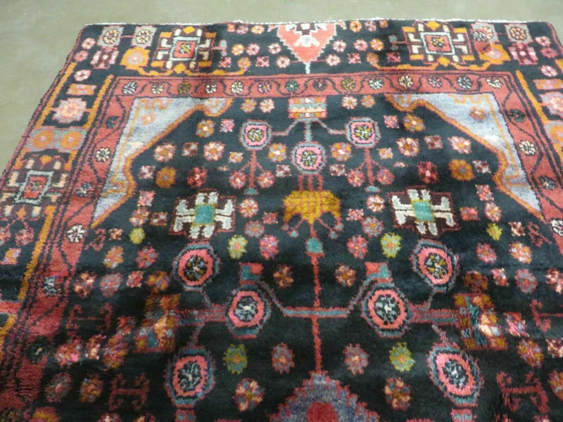 4' X 10' Antique Handmade Tribal Turkish Oriental Floral Wool Rug Organic Nice by Jewel Rugs