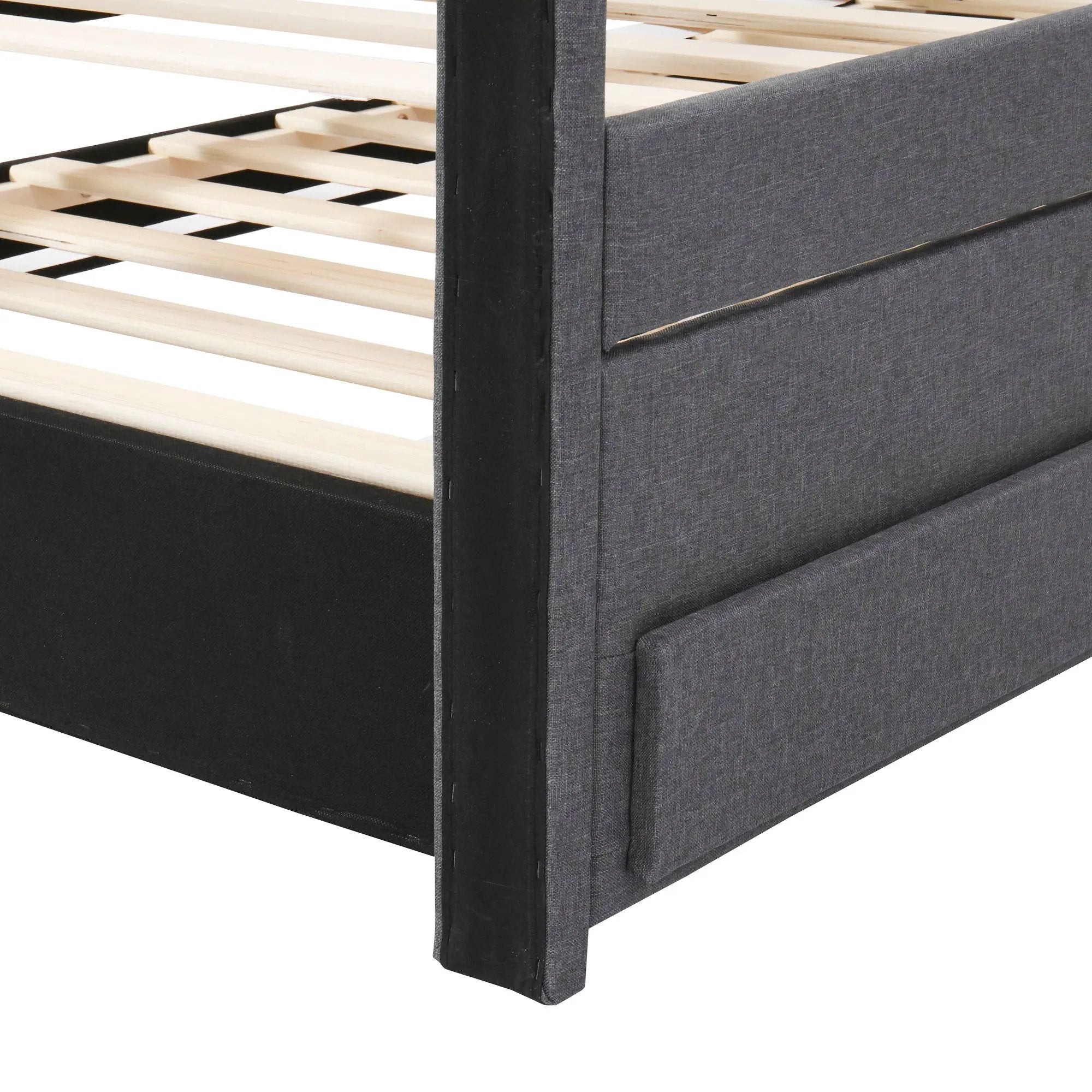 Upholstered Design Platform Bed With Trundle by HouseOfZazla