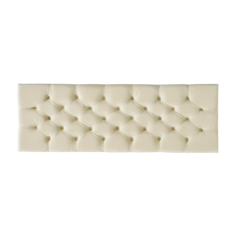 Button Tufted and Diamond Stitched Storage Ottoman by HouseOfZazla