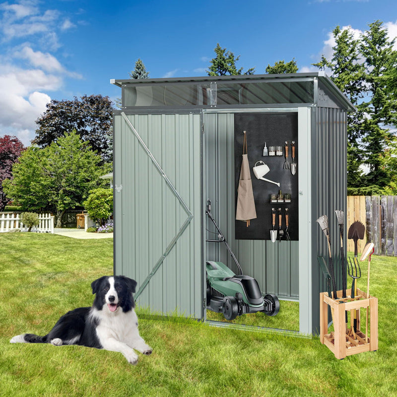 Outdoor Metal Storage Shed Transparent Plate by HouseOfZazla