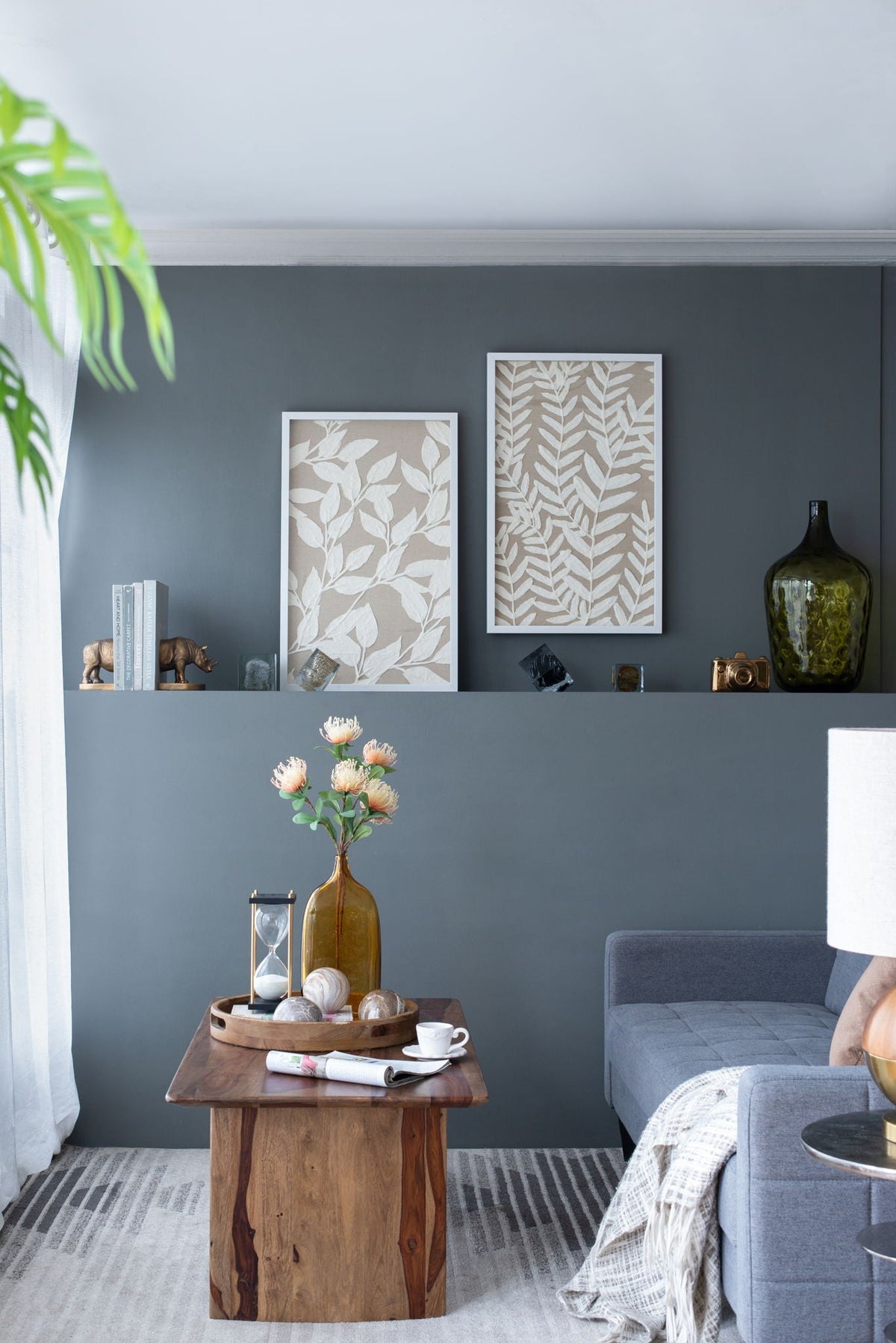 Shadow Box Wall Decor with Paper Florals – White, photo 6 of 17
