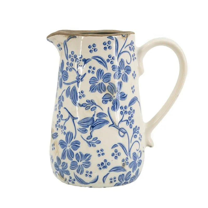 Ceramic Pitcher Vase With Handle by HouseOfZazla