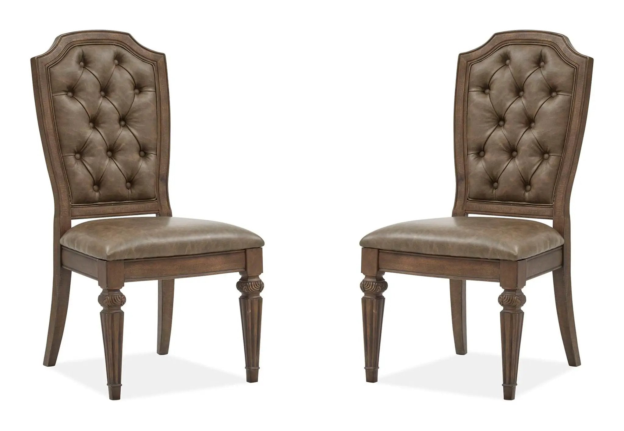 Durango - Wood Dining Side Chair With Upholstered Seat and Back (Set of 2) - Willadeene Brown by Unique Piece Furniture