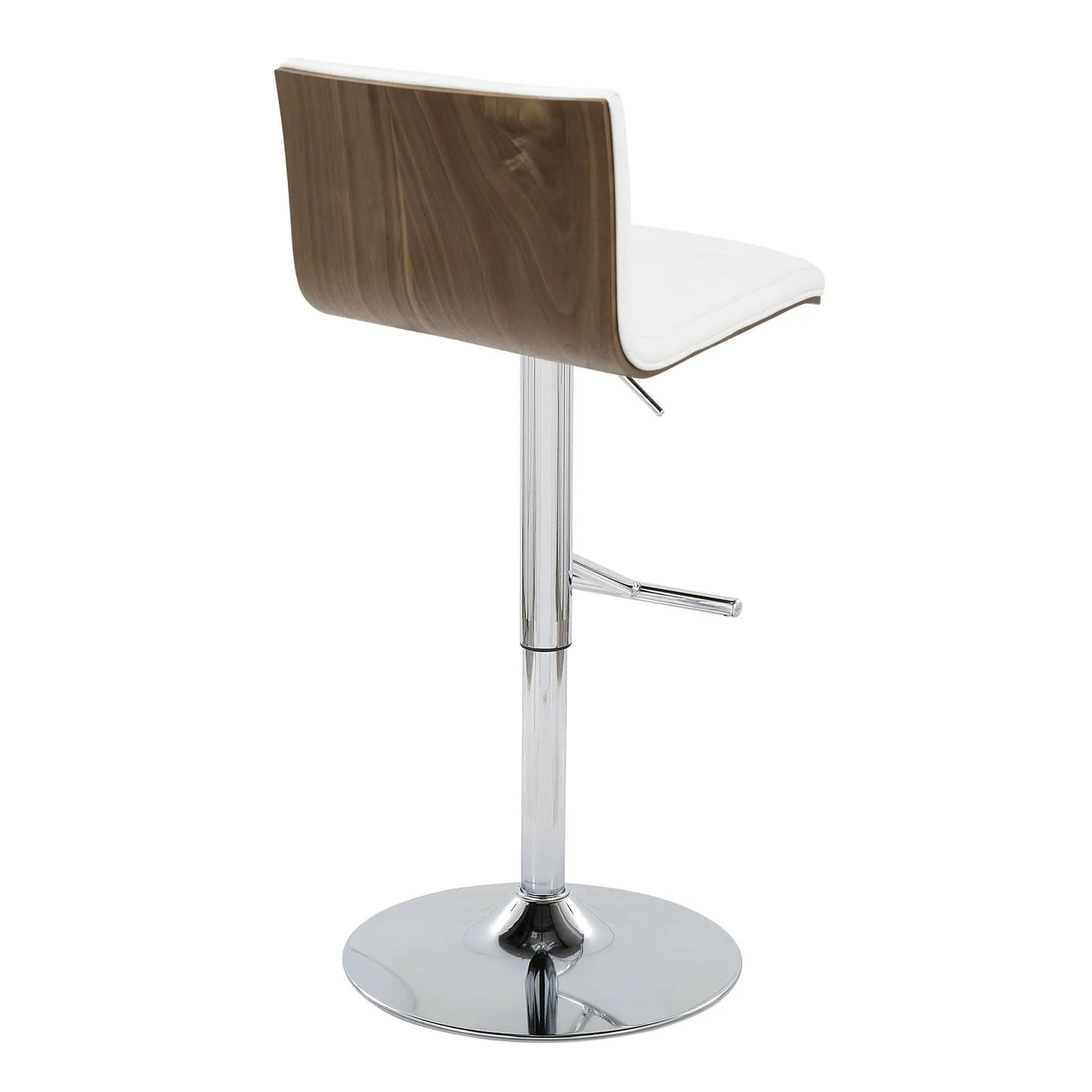 Mason - Contemporary Adjustable Barstool & Swivel With Straight T Footrest (Set of 2) by HouseOfZazla