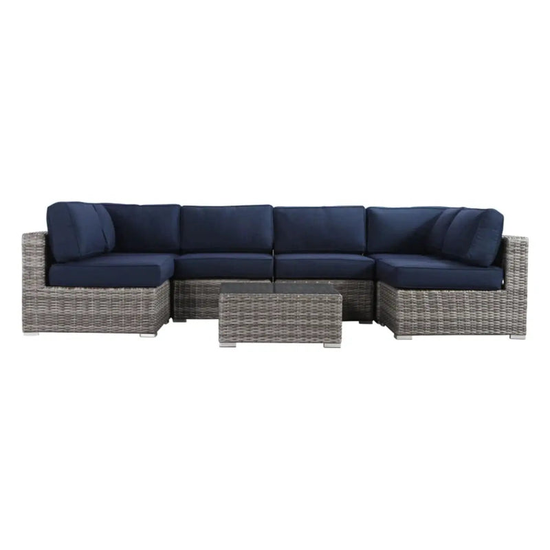 Seating Set With Cushions Handcrafted Wicker Design by Unique Piece Furniture